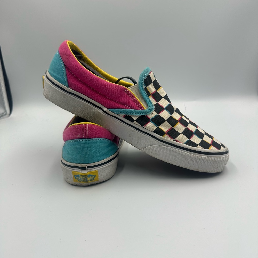 Vans Slip On Checkerboard Multicolor Unisex Y2K Retro Skate Grunge | M6 W7.5 - Picture 6 of 12